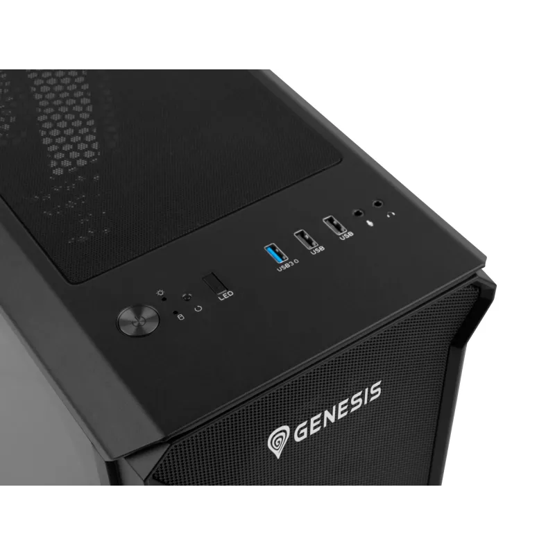 GENESIS Irid 503 ARGB Micro Tower nero, trasparente