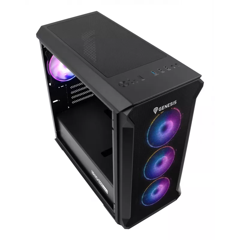 GENESIS Irid 503 ARGB Micro Tower nero, trasparente