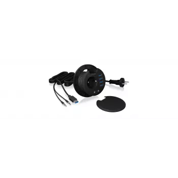 ICY BOX IB-HUB1430 presa nero