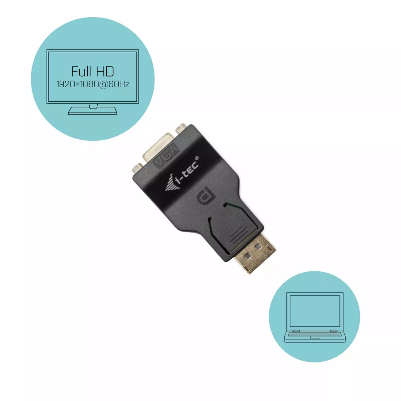 Adattatore DisplayPort a VGA i-tec DP2VGAADA