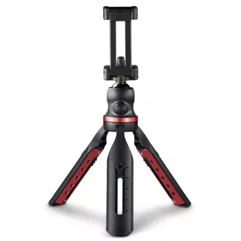 Treppiede solido Hama per smartphone/tablet 3 gambe nero, rosso
