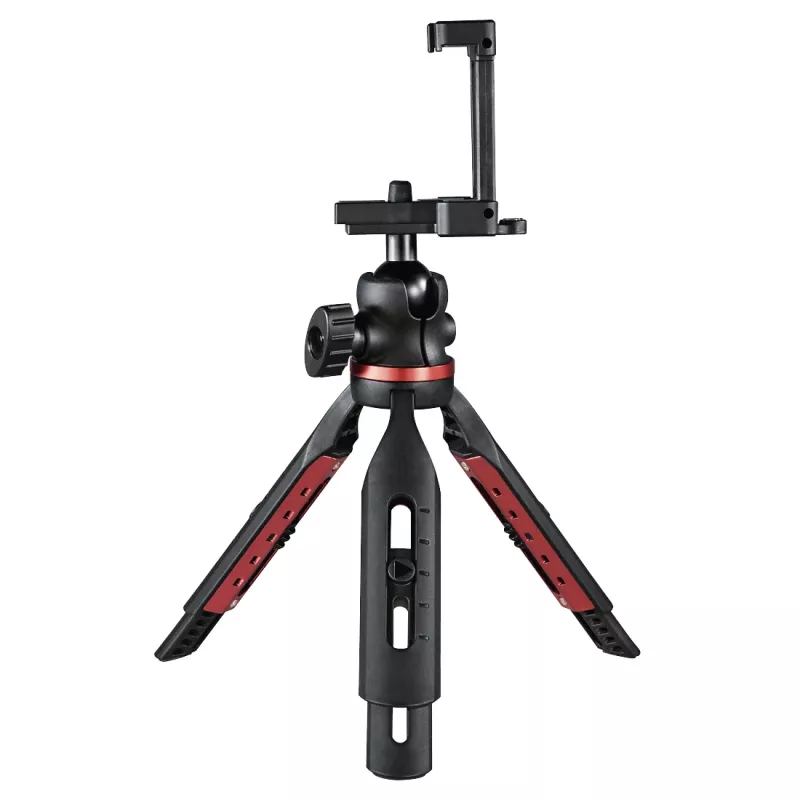 Treppiede solido Hama per smartphone/tablet 3 gambe nero, rosso