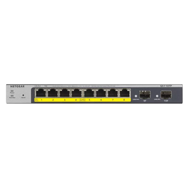 NETGEAR GS110TP Managed L2/L3/L4 Gigabit Ethernet (10/100/1000) Power over Ethernet (PoE) grigio