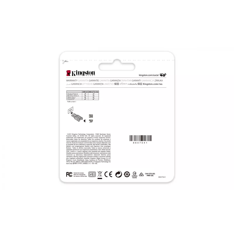 Lettore di schede Kingston Technology MobileLite Plus USB 3.2 Gen 1 (3.1 Gen 1) Type-A nero