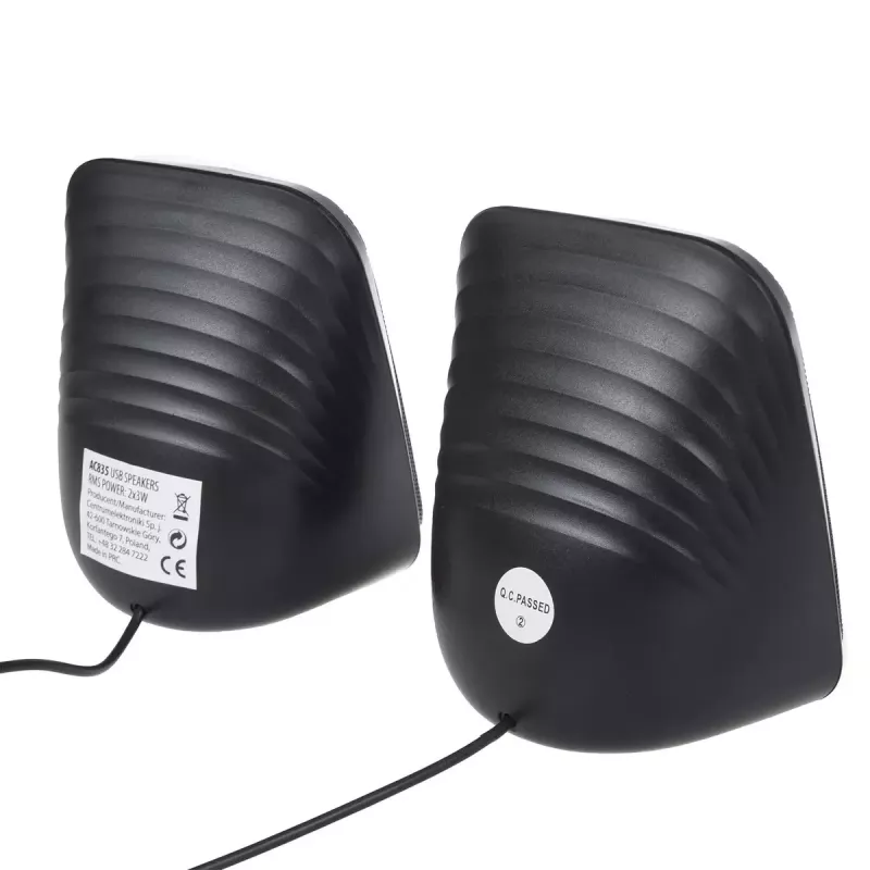 Altoparlanti Audiocore AC835 con filo 2.0 6 W USB nero altoparlanti da tavolo
