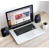 Altoparlanti Audiocore AC835 con filo 2.0 6 W USB nero altoparlanti da tavolo