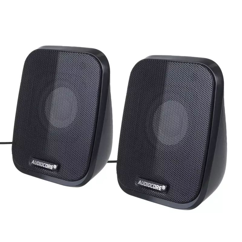 Altoparlanti Audiocore AC835 con filo 2.0 6 W USB nero altoparlanti da tavolo