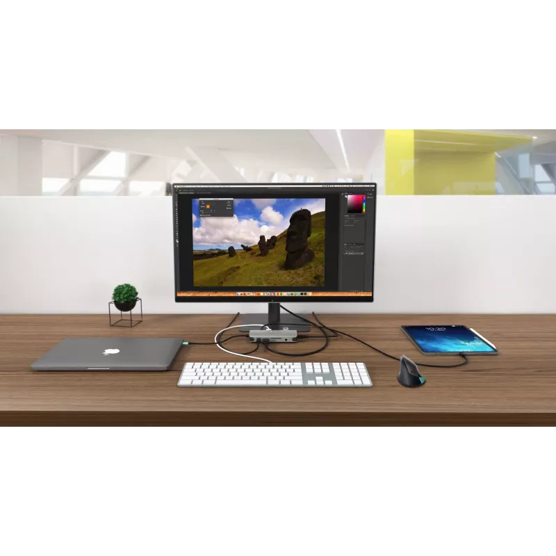 Docking Station i-tec Metal USB-C Travel Nano Dock HDMI/VGA con LAN + Power Delivery 100 W
