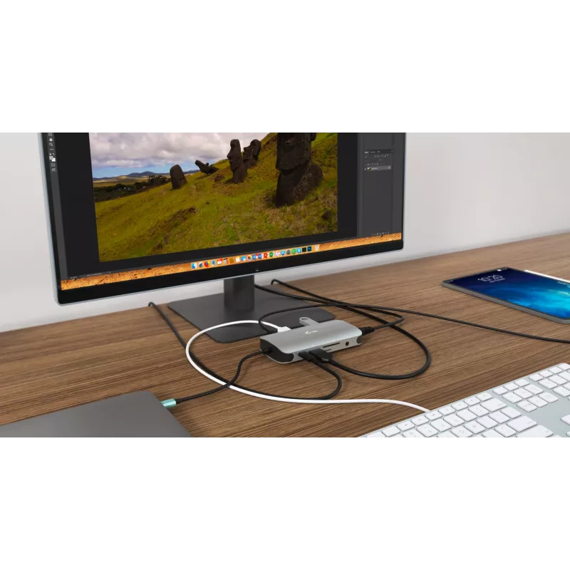 Docking Station i-tec Metal USB-C Travel Nano Dock HDMI/VGA con LAN + Power Delivery 100 W