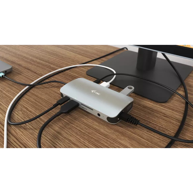 Docking Station i-tec Metal USB-C Travel Nano Dock HDMI/VGA con LAN + Power Delivery 100 W