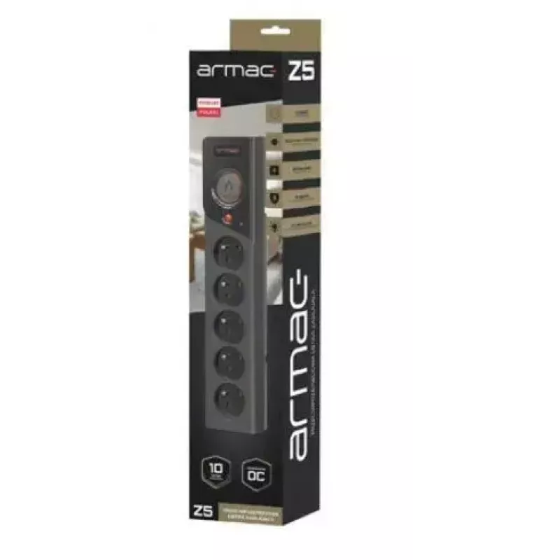 Ciabatta multipla ARMAC Z5 1,5M — 5×230V prese, 10A