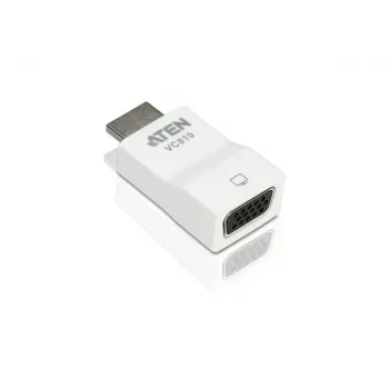 Convertitore HDMI-VGA ATEN, bianco, plastica, 1920 x 1200 Pixel, 1080p, HDMI, VGA