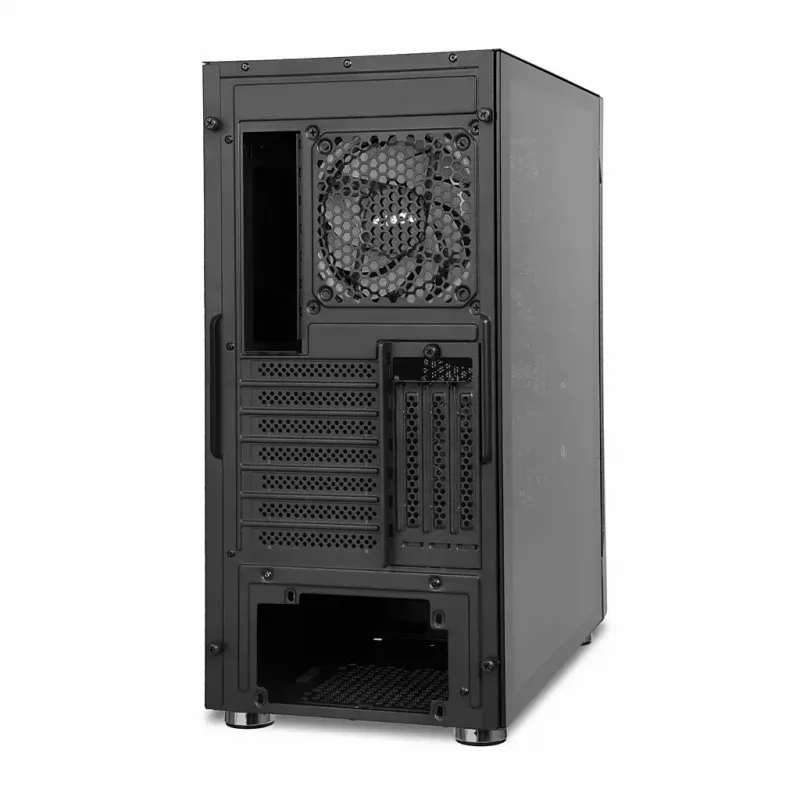 Case PC IBOX Chiron ZH68 Gaming, mid tower ATX, supporto EATX, nero, finestra laterale, illuminazione