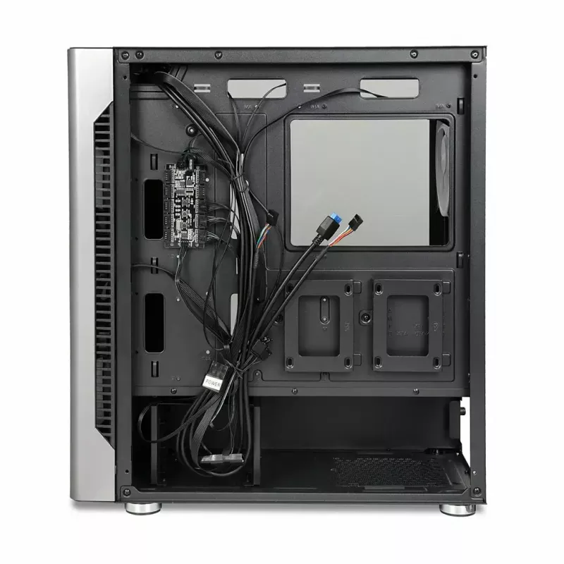 Case PC IBOX Chiron ZH68 Gaming, mid tower ATX, supporto EATX, nero, finestra laterale, illuminazione