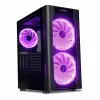 Case PC IBOX Chiron ZH68 Gaming, mid tower ATX, supporto EATX, nero, finestra laterale, illuminazione