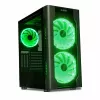 Case PC IBOX Chiron ZH68 Gaming, mid tower ATX, supporto EATX, nero, finestra laterale, illuminazione