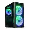 Case PC IBOX Chiron ZH68 Gaming, mid tower ATX, supporto EATX, nero, finestra laterale, illuminazione