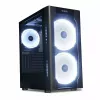 Case PC IBOX Chiron ZH68 Gaming, mid tower ATX, supporto EATX, nero, finestra laterale, illuminazione