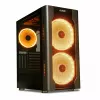 Case PC IBOX Chiron ZH68 Gaming, mid tower ATX, supporto EATX, nero, finestra laterale, illuminazione