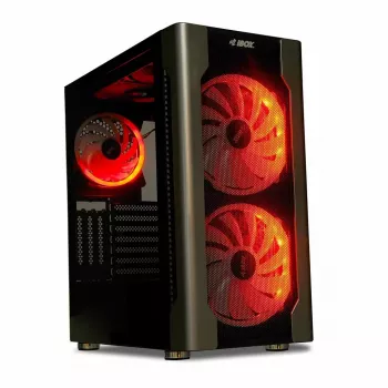 Case PC IBOX Chiron ZH68 Gaming, mid tower ATX, supporto EATX, nero, finestra laterale, illuminazione