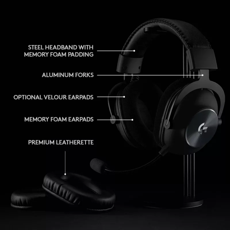 Headset gaming LOGITECH Pro X Wireless Lightspeed nero