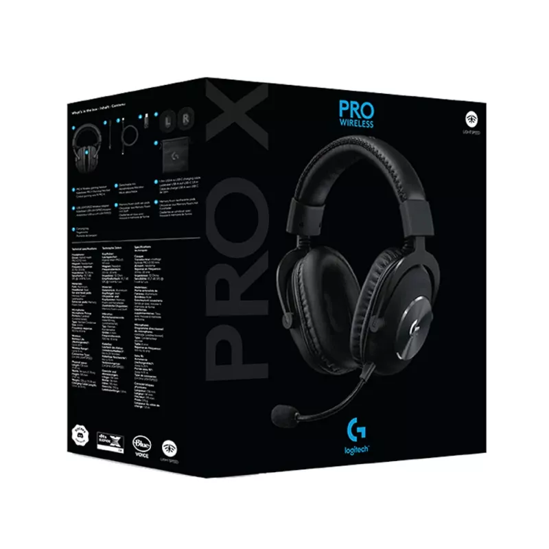 Headset gaming LOGITECH Pro X Wireless Lightspeed nero
