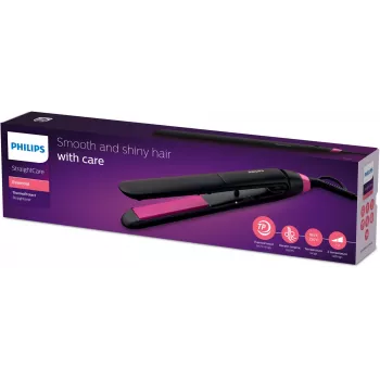 Spazzola lisciante Philips StraightCare Essential ThermoProtect BHS375/00 — piastre in ceramica 28 mm, 2 livelli di calore, max 220 °C