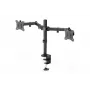 DIGITUS supporto universale a morsa per doppio monitor 17-32 inch 2x 8 kg (max.) nero