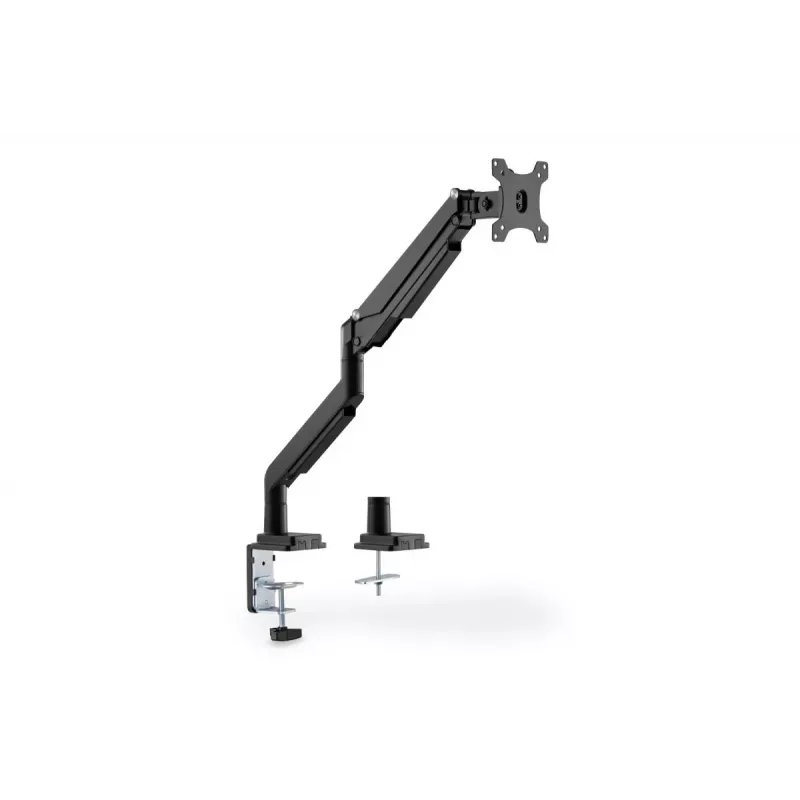 DIGITUS supporto universale a morsa per singolo monitor con molla a gas 17-32
