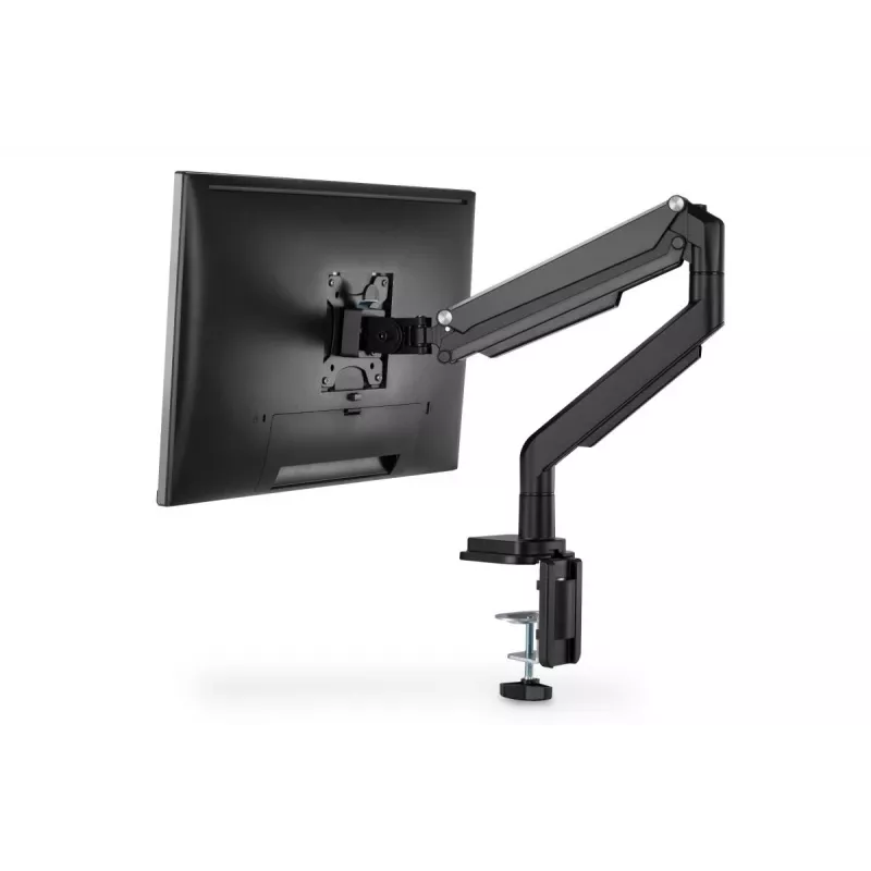 DIGITUS supporto universale a morsa per singolo monitor con molla a gas 17-32