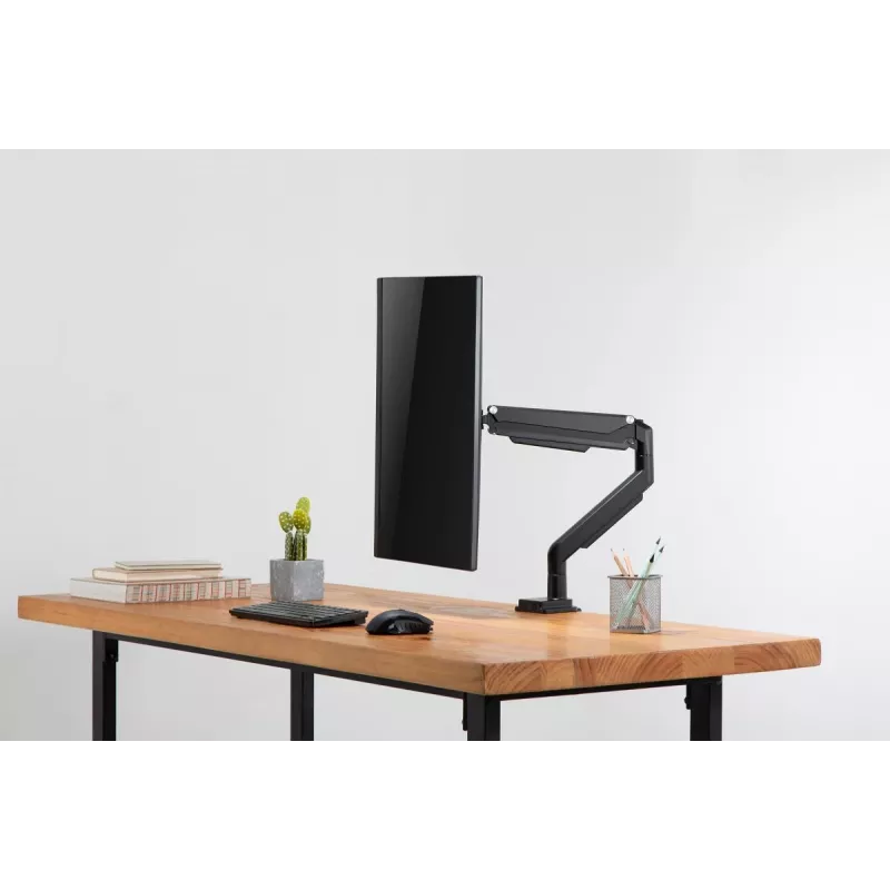 DIGITUS supporto universale a morsa per singolo monitor con molla a gas 17-32