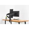 DIGITUS supporto universale a morsa per doppio monitor con molla a gas 17-32