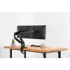 DIGITUS supporto universale a morsa per doppio monitor con molla a gas 17-32