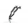 DIGITUS supporto universale a morsa per doppio monitor con molla a gas 17-32