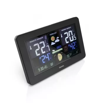 Stazione meteo a batteria Hama Premium Black 00186380