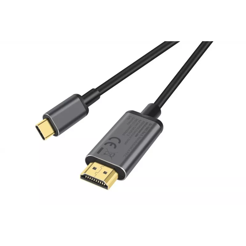 DIGITUS cavo adattatore da USB-C a HDMI, 4K/30 Hz, 1,8 m, nero