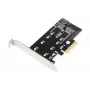Scheda di espansione DIGITUS M.2 NGFF/NVMe SSD PCI-Express supporta chiavi B, M e B+M, dimensioni 80, 60, 42 e 30 mm