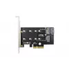 Scheda di espansione DIGITUS M.2 NGFF/NVMe SSD PCI-Express supporta chiavi B, M e B+M, dimensioni 80, 60, 42 e 30 mm
