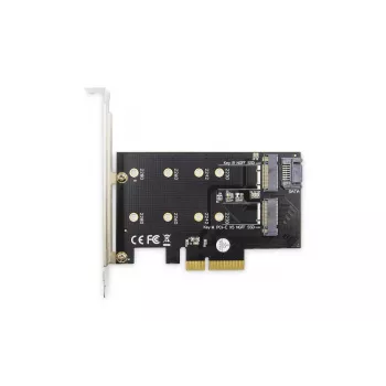 Scheda di espansione DIGITUS M.2 NGFF/NVMe SSD PCI-Express supporta chiavi B, M e B+M, dimensioni 80, 60, 42 e 30 mm