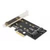 Scheda di espansione DIGITUS M.2 NGFF/NVMe SSD PCI-Express supporta chiavi B, M e B+M, dimensioni 80, 60, 42 e 30 mm
