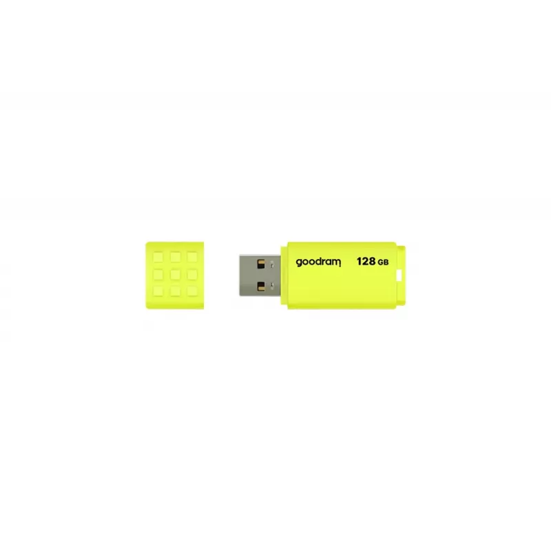 Goodram UME2 UME2-1280Y0R11 chiavetta USB 128 GB, USB 2.0 Type-A, 20 MB/s, con cappuccio, giallo
