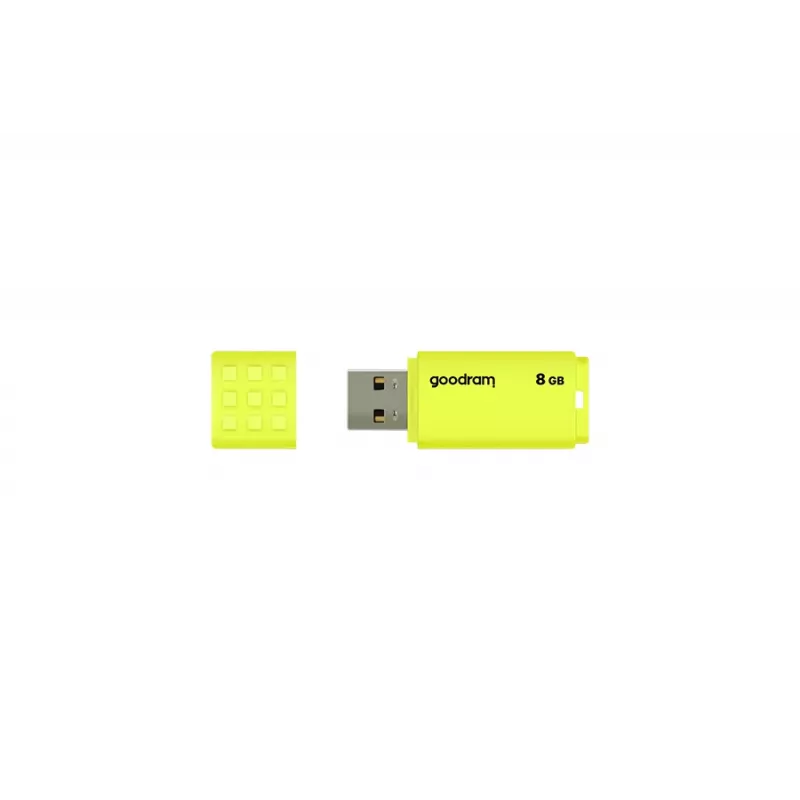 Chiavetta USB GOODRAM UME2 8 GB USB 2.0 Type-A, gialla, design con cappuccio