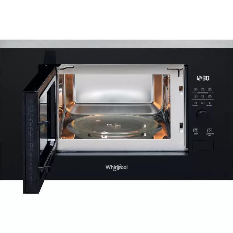Microonde da incasso con grill WHIRLPOOL WMF201G, 800 W, 20 L, acciaio inox/nero