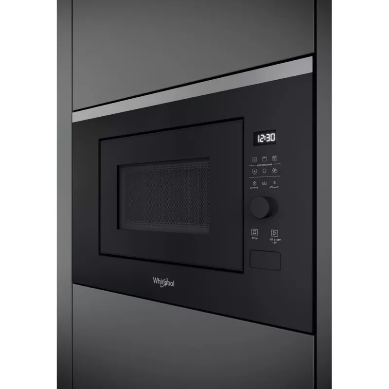 Microonde da incasso con grill WHIRLPOOL WMF201G, 800 W, 20 L, acciaio inox/nero