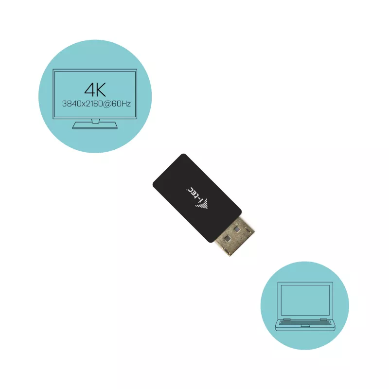 Adattatore DisplayPort su HDMI i-tec DP2HDMI4K60HZ