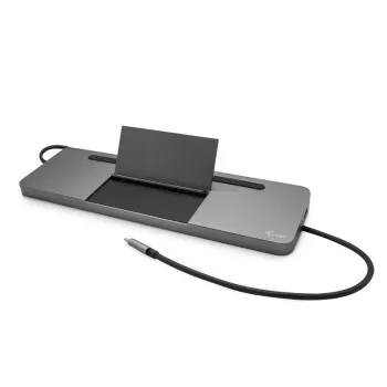 Docking station ergonomica in metallo i-tec USB-C 4K 3x display + Power Delivery 85 W