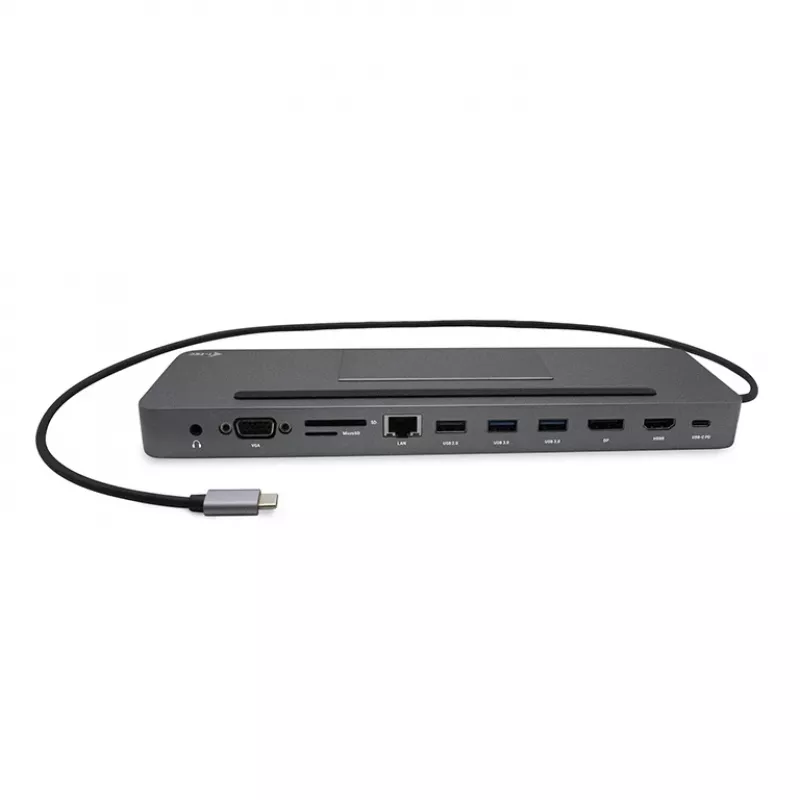 Docking station ergonomica in metallo i-tec USB-C 4K 3x display + Power Delivery 85 W