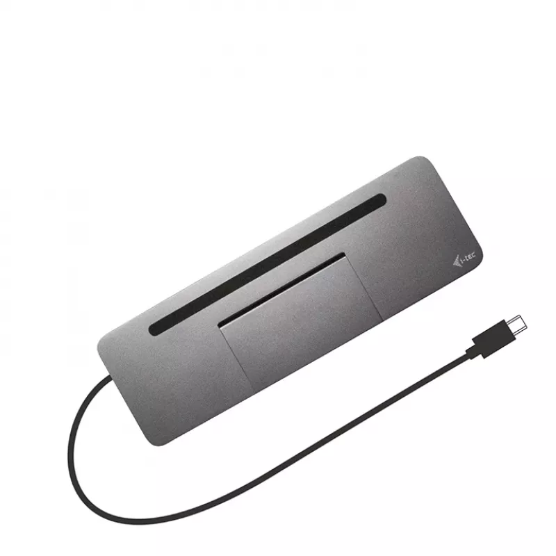 Docking station ergonomica in metallo i-tec USB-C 4K 3x display + Power Delivery 85 W