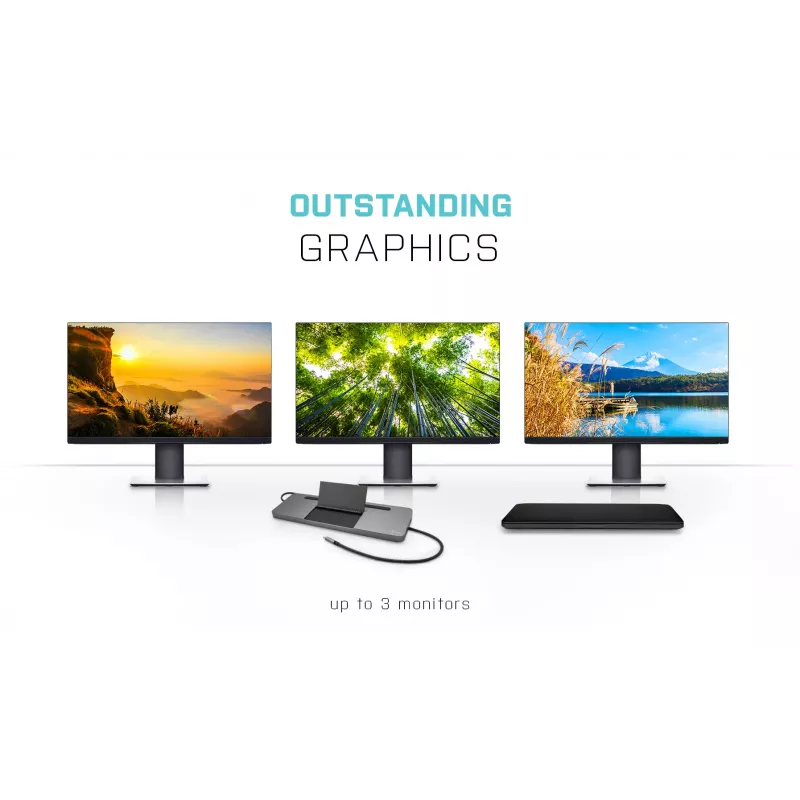 Docking station ergonomica in metallo i-tec USB-C 4K 3x display + Power Delivery 85 W