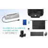 Docking station ergonomica in metallo i-tec USB-C 4K 3x display + Power Delivery 85 W